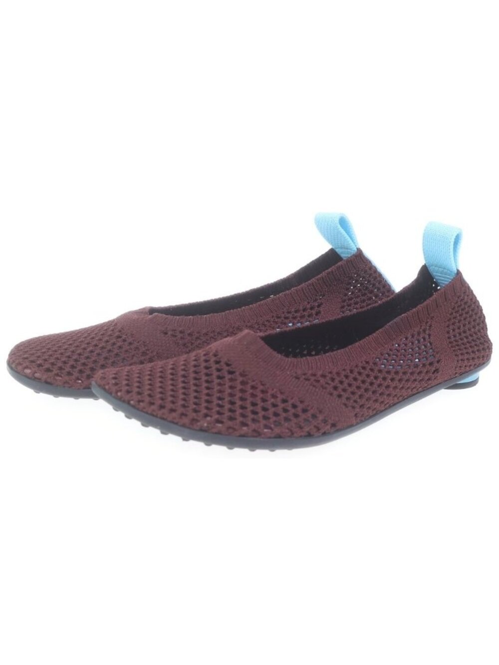 Bottega Veneta Atomic Knit Mesh Pumps Flat Shoes Bordeaux 38